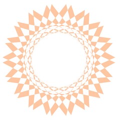 vector guilloche rosette frame