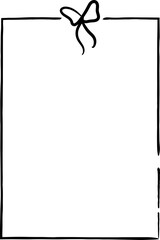 minimalist doodle scribble frame