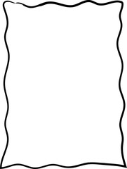 minimalist doodle scribble frame