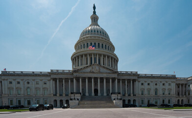 USA Capitol. Washington DC skyline featuring the Capitol. Senate and House USA building. USA...