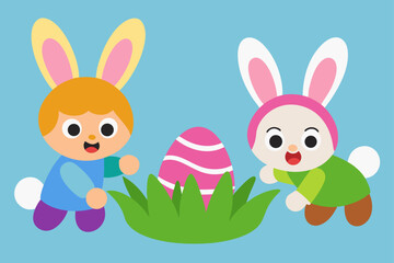 Easter Egg Hunting Game with Springtime Vibes