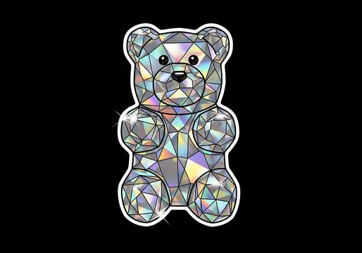 Holographic Audio Cassette Sticker