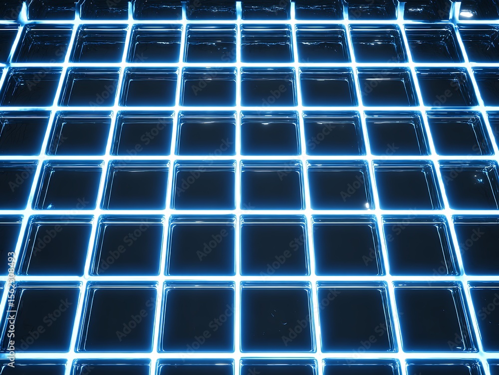 Poster abstract grid pattern