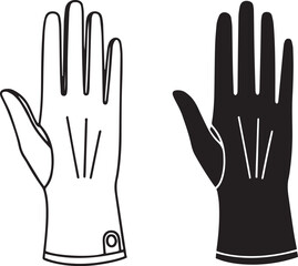 Obraz premium Elegant Glove Icon for Fashion and Formal Wear