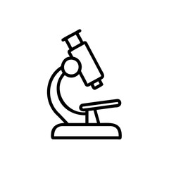 Outline a microscope on a scientific laboratory equipment science