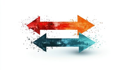 Triple arrow isolated on white background, multi-directional icon perfect for indicating movement, speed, fast actions, and navigation elements.