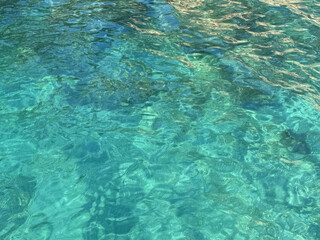 Azure blue turquoise water background 