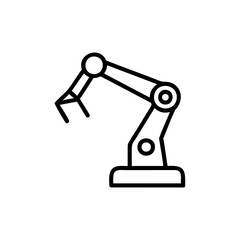 Robotic arm on with joints base machine technology
