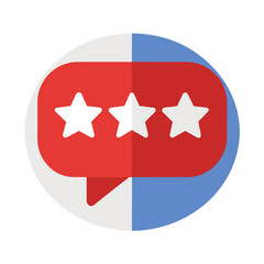 Review icon. Comment icon for review.