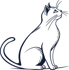 vector illustration of a cat
