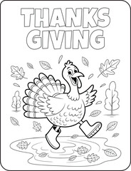 17 Bold and Easy Thanksgiving for coloring pages