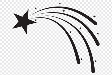 shooting star icon on white background. flat style. shooting star sign for your web site design, logo, app, UI. star symbol. star logo. © Agastya 897
