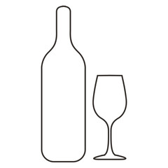 wine bottle Icon line_1