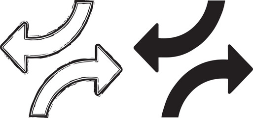 Left and Right Directional Arrows Icon