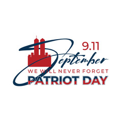 Abstract twin tower New York celebrate Patriot Day design background