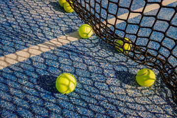 A Game of Light and Shadow on a Padel Court.