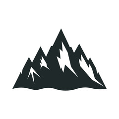 Jagged Mountain Peaks Landscape Silhouette