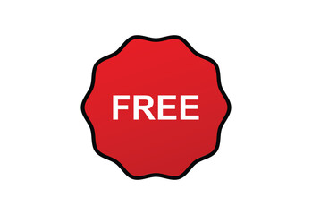 Free logo design concept and red color background