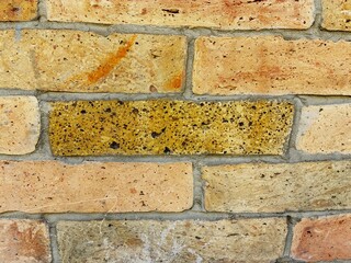 Clinker brick wall texture.
