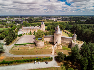 Aerial View of Château de Blain in France