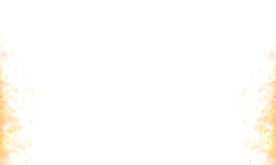 Luxury Gold Glitter With Bokeh Frame Border