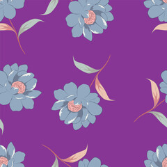 seamless pattern with flowers