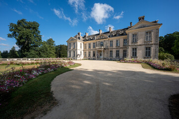 Low-Angle View of Château de Kerguehennec in Brittany