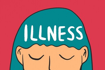 Illustration highlighting mental health awareness