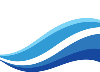 clean and modern white and blue wave abstract