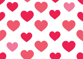 seamless background with hearts