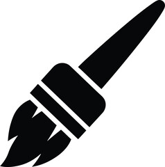 black paintbrush icon