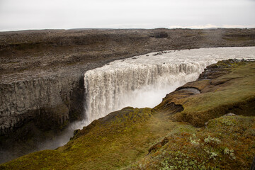 Dettifoss Waterfall from top