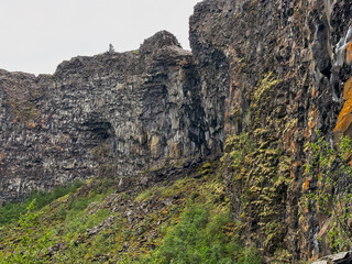 Asbyrgi Canyon rock formations