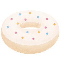 donut isolated on white background