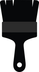 black paintbrush Silhouette