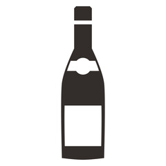 bottle of alcohol icon black