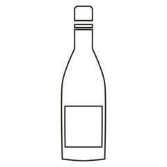 bottle of alcohol icon line_1