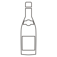 bottle of alcohol icon line