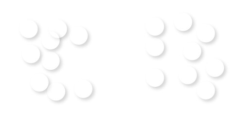 White tiles wall. round marble textures, ball tiles. Air Bubble wrap texture background. Top view pavement circle block white texture with seamless patterns floor background. Textured Background.