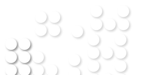 White tiles wall. round marble textures, ball tiles. Air Bubble wrap texture background. Top view pavement circle block white texture with seamless patterns floor background. Textured Background.