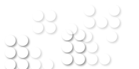 White tiles wall. round marble textures, ball tiles. Air Bubble wrap texture background. Top view pavement circle block white texture with seamless patterns floor background. Textured Background.