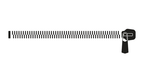  Zipper lock and unlock vector. Fastener vector.
