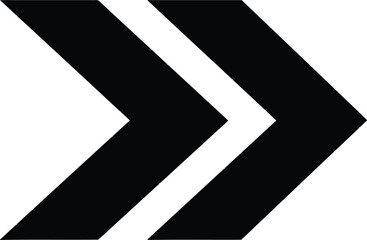 Two bold black arrows pointing right, indicate forward movement or progress