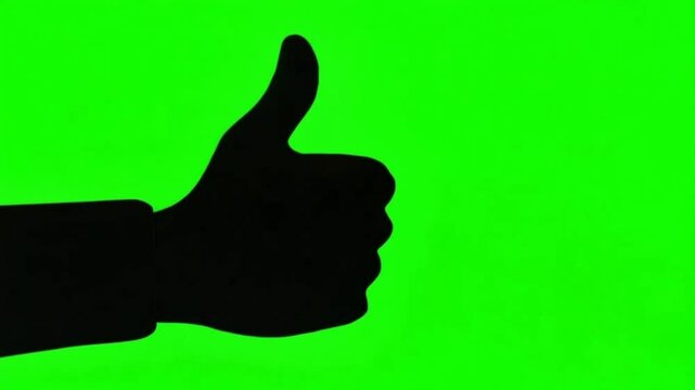 thumbs up move approved for green screen vfx projects video