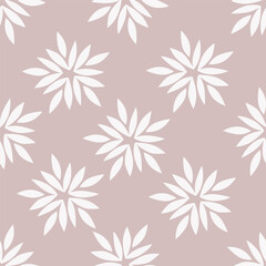 Cute vector floral seamless pattern. Colorful flowers background. Trendy repeat texture for fashion print, wallpaper or fabric.