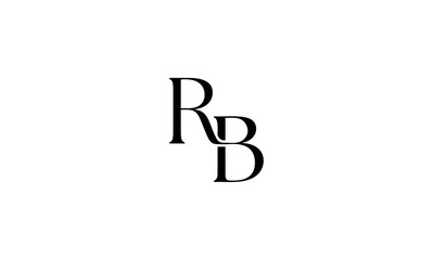 RB initial letters, monogram logo