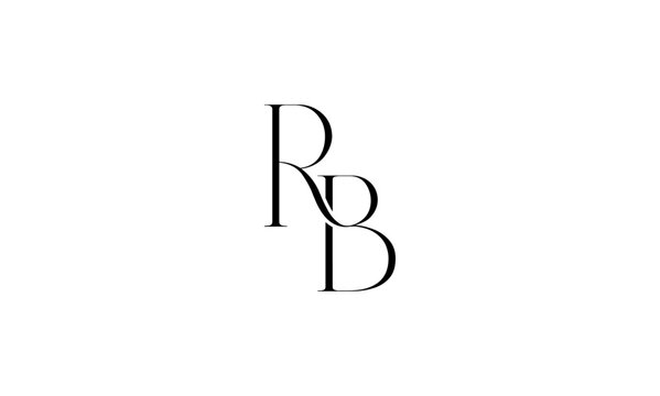RB initial letters, monogram logo