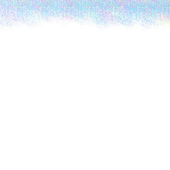 A cascade of colorful glitter particles