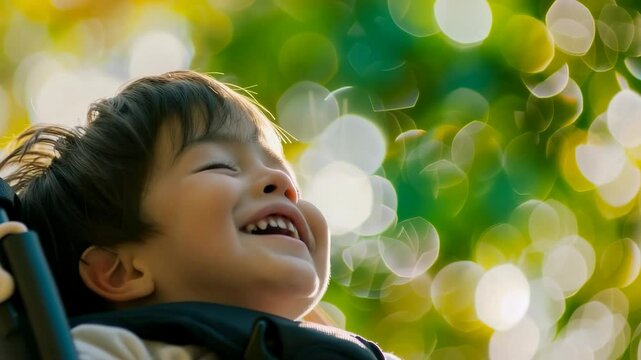 Healing journey child: neuropathy burden, vascular consequence, brain malformation, degenerative reaction, movement limitation, inherited error, congenital motor issue, wheelchair necessity