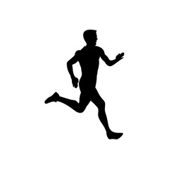 Running Silhouette Vector design